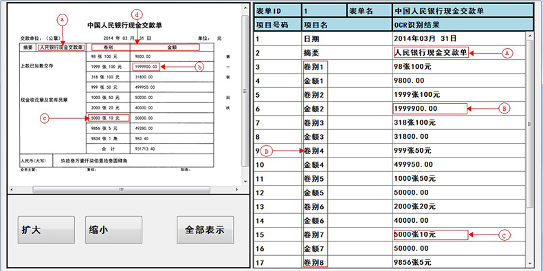 醫院銀行海關倉庫登記保險金融財稅單據表格信息OCR識別文字自動錄入排版定制開發