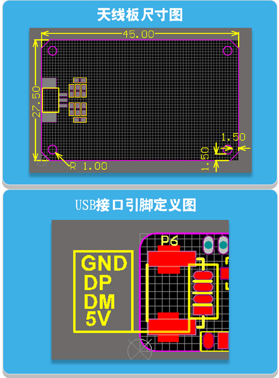 身份證多功能讀卡器自助終端高拍儀商用POS機手持IPAD嵌入式閱讀模塊